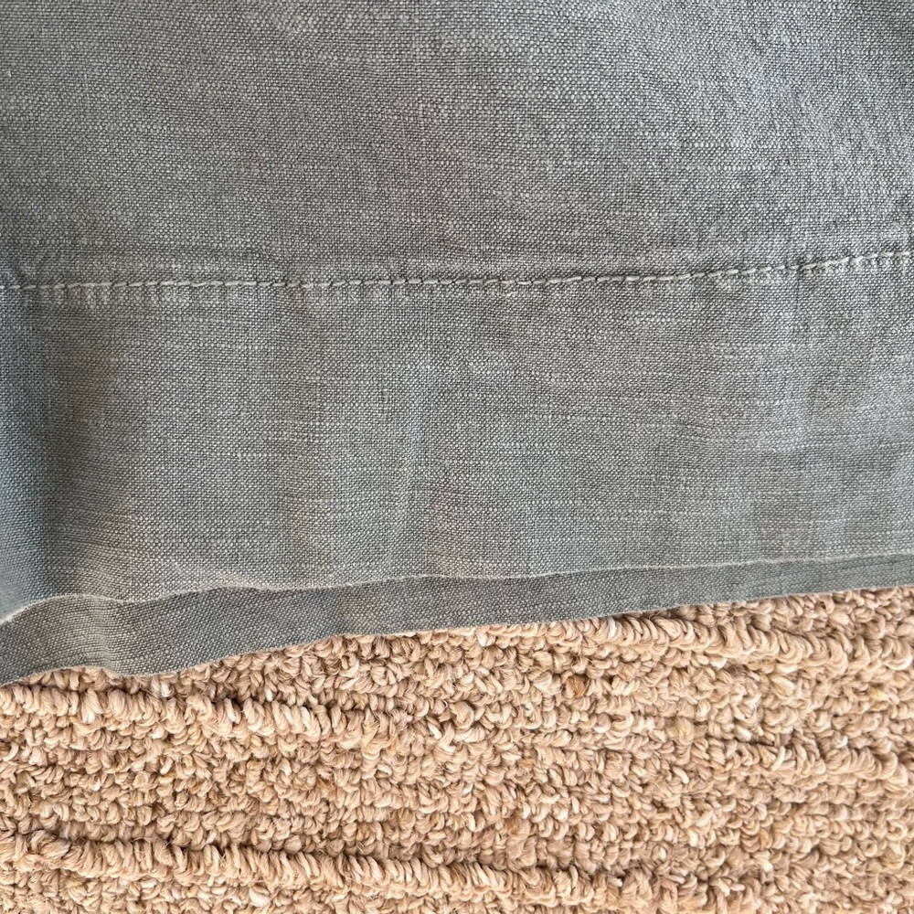 NWOT Frank and Eileen Waterford 4.5” Linen Shorts - Olive Green - Picture 7 of 15
